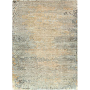Manchester 132 X 96 inch Light Gray/Khaki/Medium Gray/Tan Rugs, Viscose and Wool