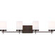 Reading 4 Light 34 inch Brushed Oil Rubbed Bronze Bath Vanity Wall Light