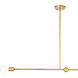 Bergen 1 Light 2 inch Brass Pendant Ceiling Light