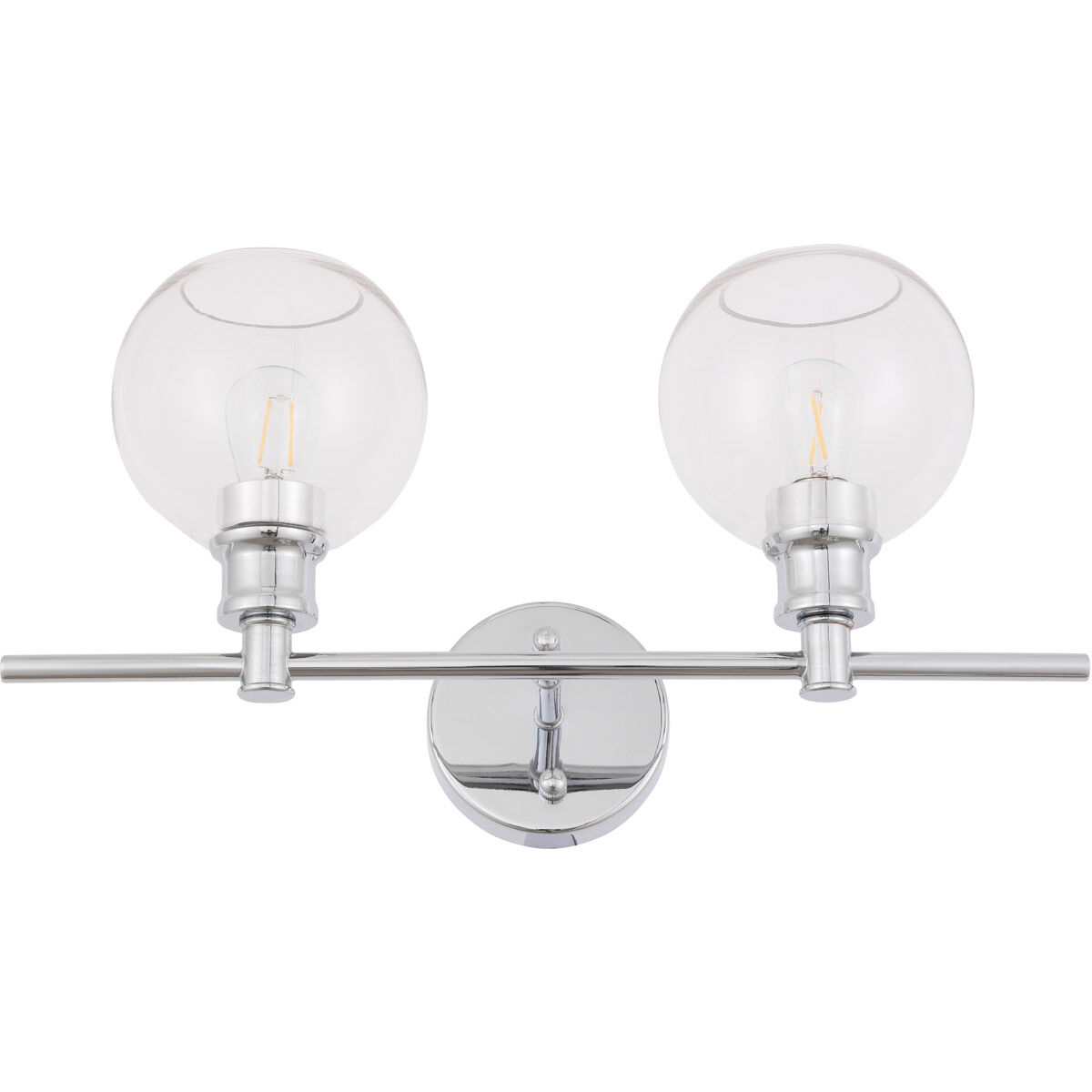 Syracuse 2 Light 19 inch Chrome Wall sconce Wall Light