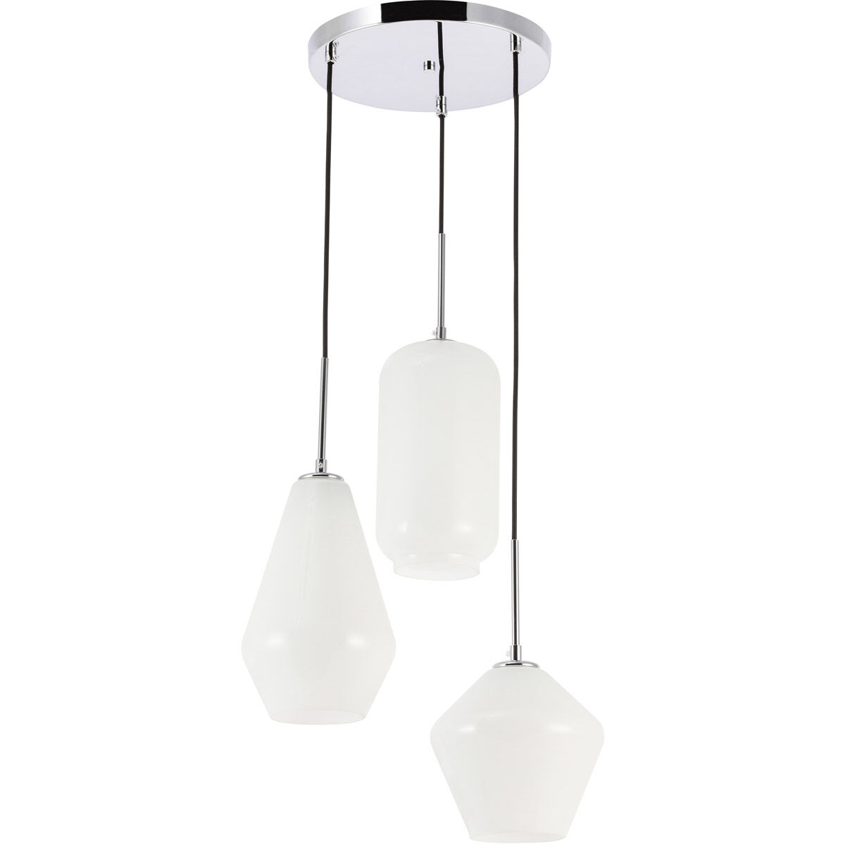 Rochester 3 Light 17 inch Chrome Pendant Ceiling Light