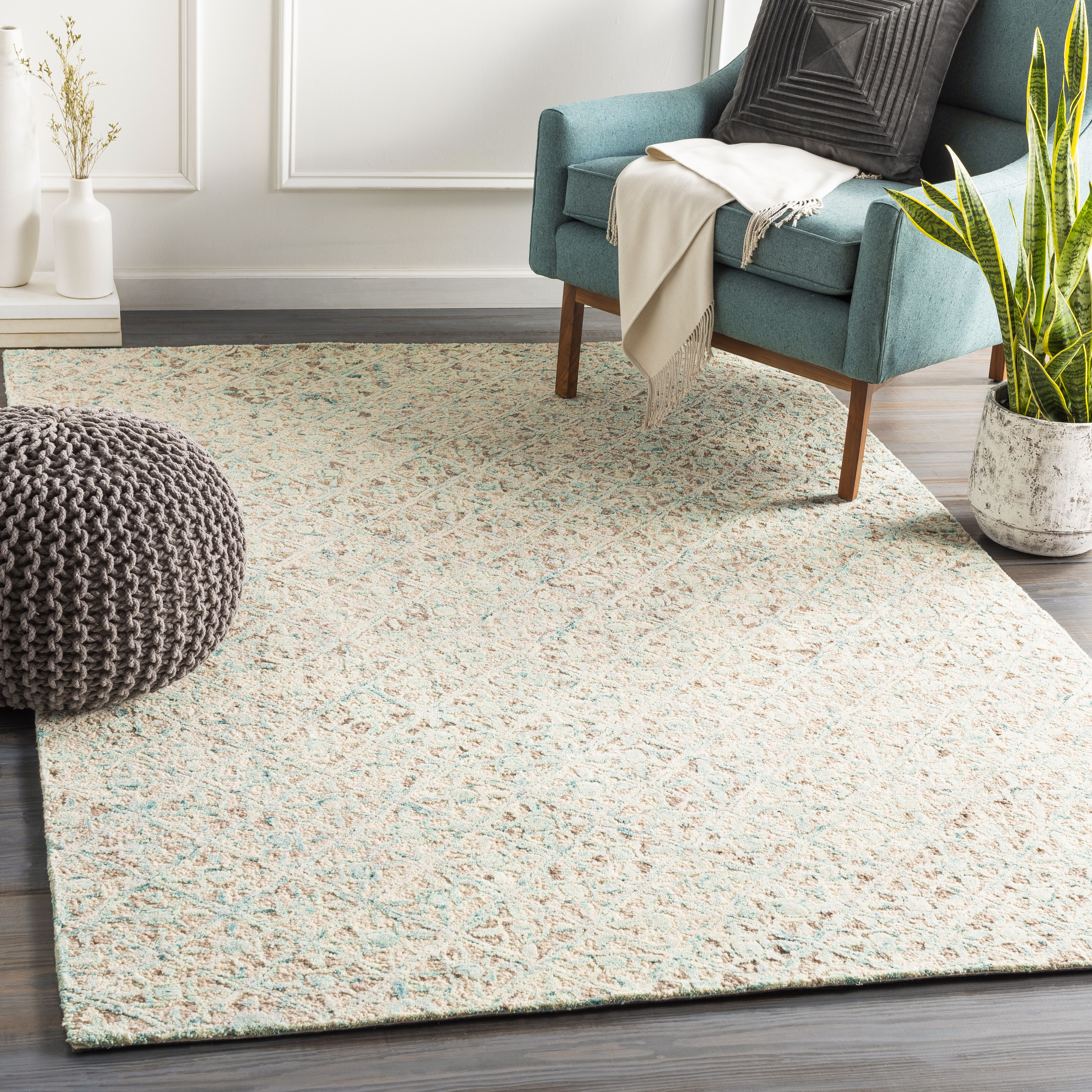 Wellsville 144 X 108 inch Light Sage Rug, Rectangle