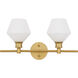 Rochester 2 Light 19 inch Brass Wall sconce Wall Light