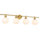 Syracuse 4 Light 38 inch Brass Wall sconce Wall Light