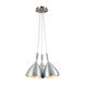 Sharon 3 Light 15 inch Satin Nickel Multi Pendant Ceiling Light, Configurable