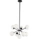 Burnside 9 Light 26 inch Black Pendant Ceiling Light