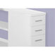 Ramapo 47 X 47 inch White and Silver Computer Desk