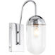 Malta 1 Light 4.8 inch Chrome Wall sconce Wall Light