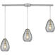 Murrysville 3 Light 36 inch Satin Nickel Mini Pendant Ceiling Light, Linear