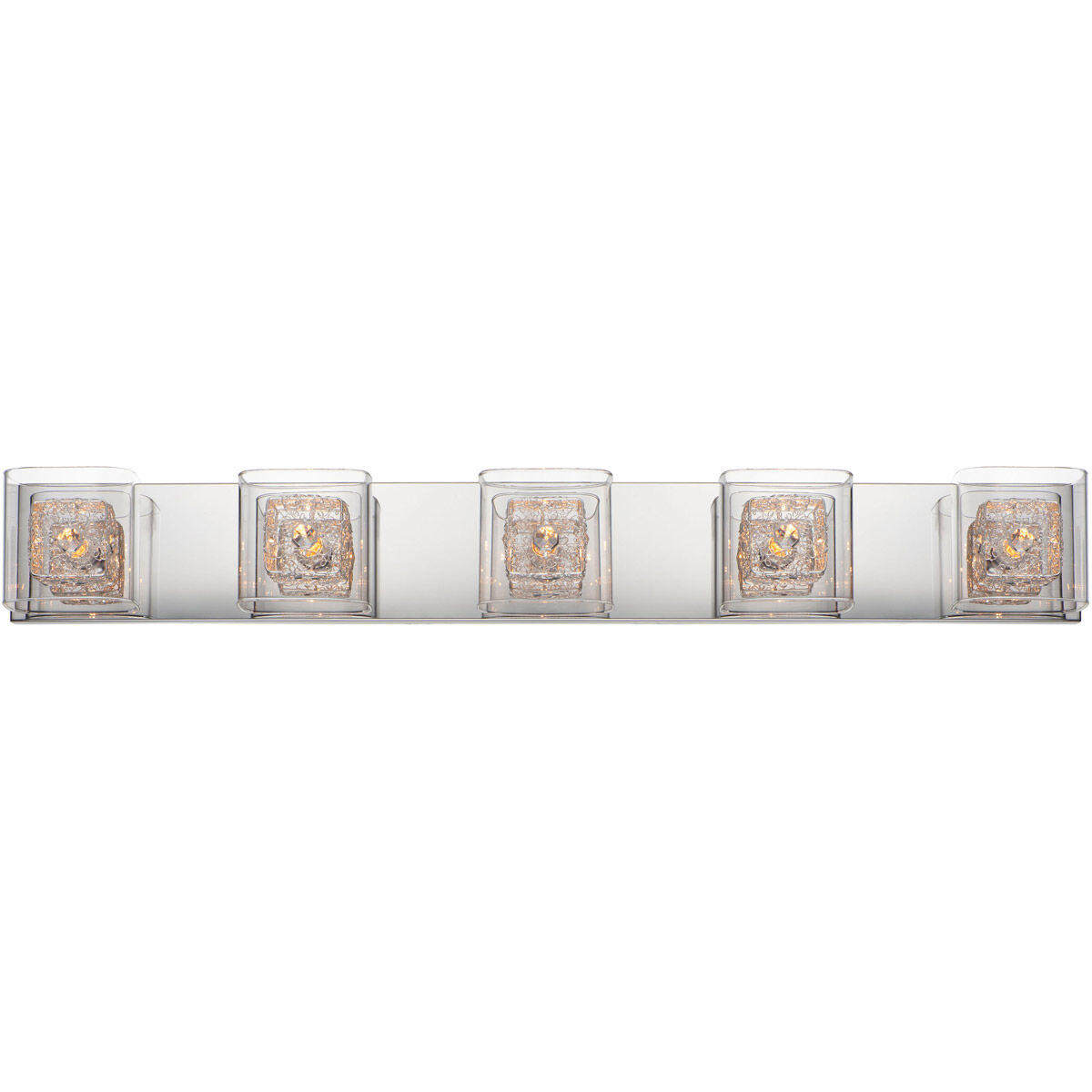 Westbury 5 Light 39 inch Polished Chrome Bath Vanity Light Wall Light