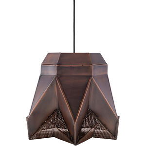 Lampeter 1 Light 14 inch Dark Brown Pendant Ceiling Light