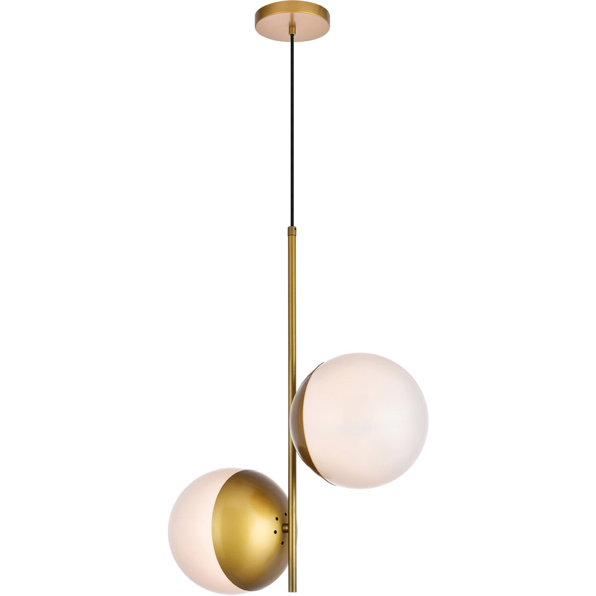 Oyster Bay 2 Light 8 inch Brass Pendant Ceiling Light