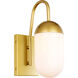 Malta 1 Light 4.8 inch Brass Wall sconce Wall Light