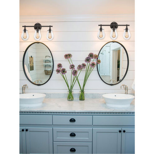 Johnstown 3 Light 21 inch Oil Rubbed Bronze Vanity Light Wall Light