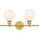 Rochester 2 Light 19 inch Brass Wall sconce Wall Light