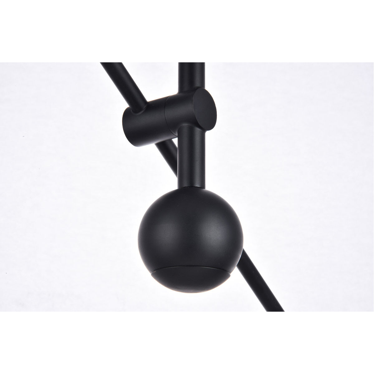 Newtown 6 Light 42 inch Black and Brass Pendant Ceiling Light