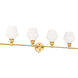 Rochester 4 Light 38 inch Brass Wall sconce Wall Light