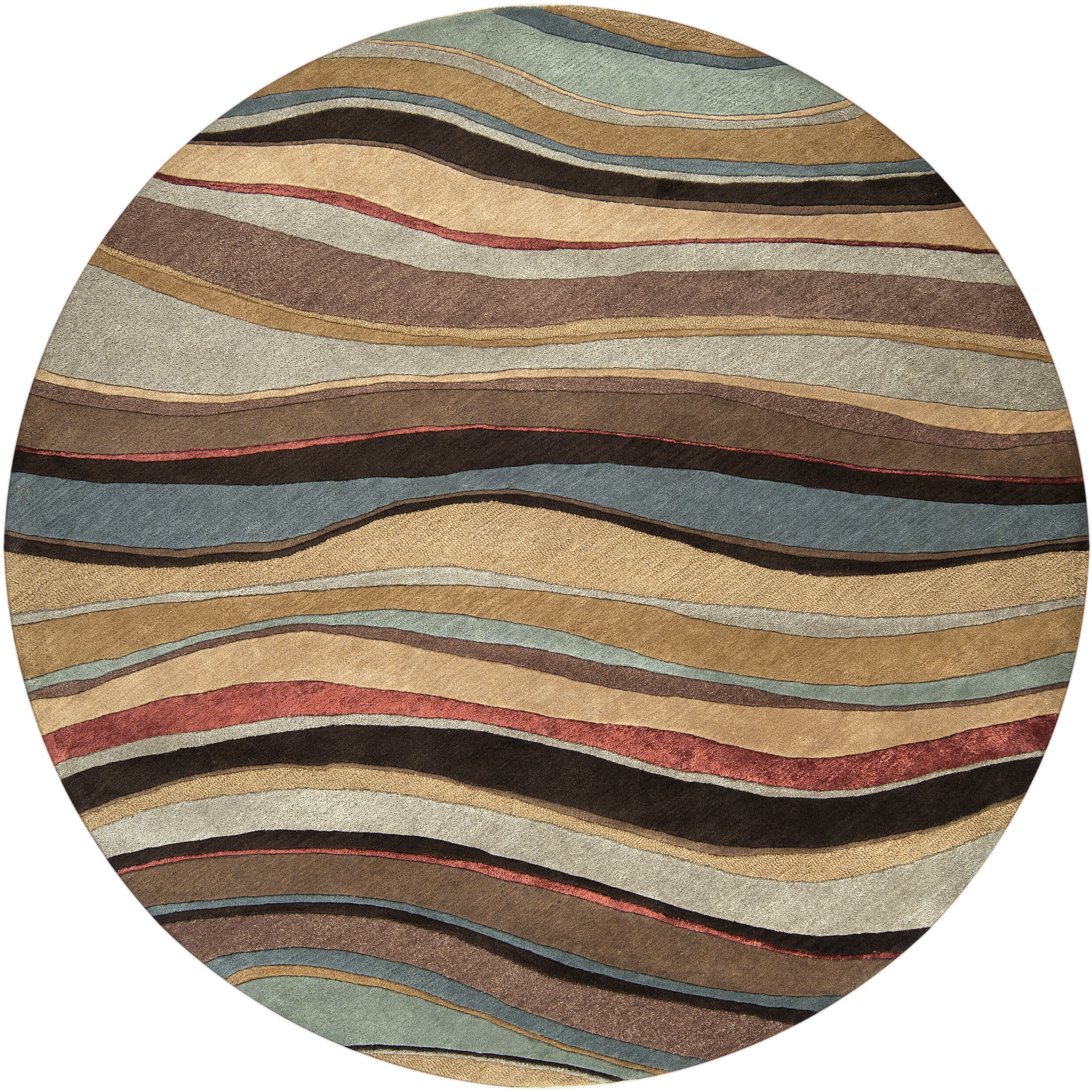 Radnor 96 inch Medium Brown Rug, Round