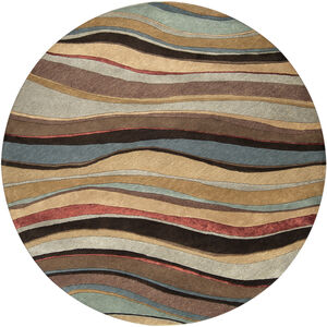 Radnor 96 inch Medium Brown Rug, Round