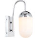 Malta 1 Light 4.8 inch Chrome Wall sconce Wall Light