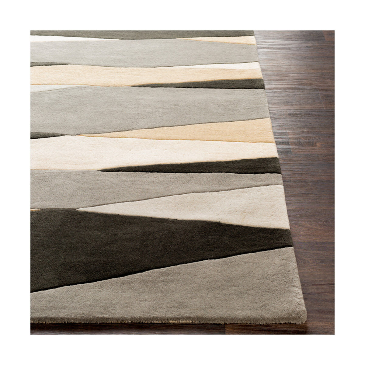 Philadelphia 72 X 48 inch Black/Cream/Taupe/Medium Gray/Butter Rugs, Wool