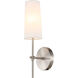 Brandywine 1 Light 5 inch Burnished Nickel Wall sconce Wall Light