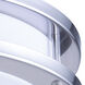 Trafford LED 12 inch Polished Nickel Flush Mount Ceiling Light