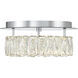 Dickinson 1 Light 12 inch Chrome Flush Ceiling Light