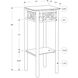 Downingtown Black and Clear Accent Table or Plant Stand