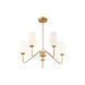 Lumenfold Five-Cone ChandelierLumenfold 5 Light 25.75 inch Natural Brass Chandelier Ceiling Light