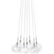 Bushkill 7 Light 12 inch Satin Nickel Multi-Light Pendant Ceiling Light