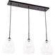 Menallen 3 Light 8 inch Black Pendant Ceiling Light