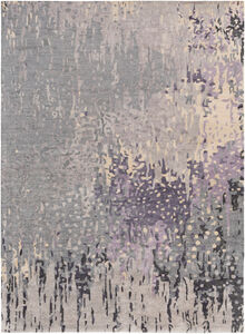 Floral Park 132 X 96 inch Dark Purple Rug, Rectangle