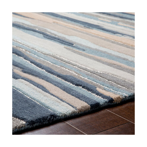 Easton 120 X 96 inch Dark Blue Rug, Rectangle