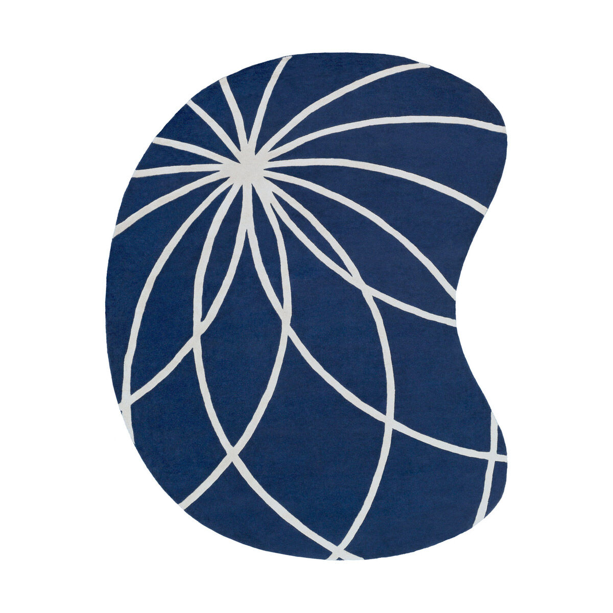 Philadelphia 120 X 96 inch Dark Blue/Cream Rugs, Wool