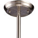 Pittsburgh 1 Light 13 inch Satin Nickel with White Pendant Ceiling Light