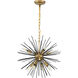 Esopus 8 Light 20 inch Brass and Black Pendant Ceiling Light