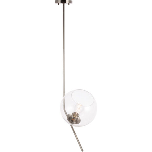 Monroe 1 Light 10 inch Chrome Pendant Ceiling Light