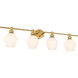 Rochester 4 Light 38 inch Brass Wall sconce Wall Light