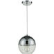 Kingsbury 1 Light 8 inch Polished Chrome Mini Pendant Ceiling Light