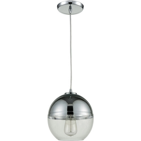 Kingsbury 1 Light 8 inch Polished Chrome with Chrome and Clear Mini Pendant Ceiling Light