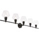 Rochester 5 Light 47 inch Black Wall sconce Wall Light