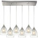 Hermitage 6 Light 30 inch Satin Nickel Multi Pendant Ceiling Light, Configurable