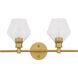 Rochester 2 Light 19 inch Brass Wall sconce Wall Light