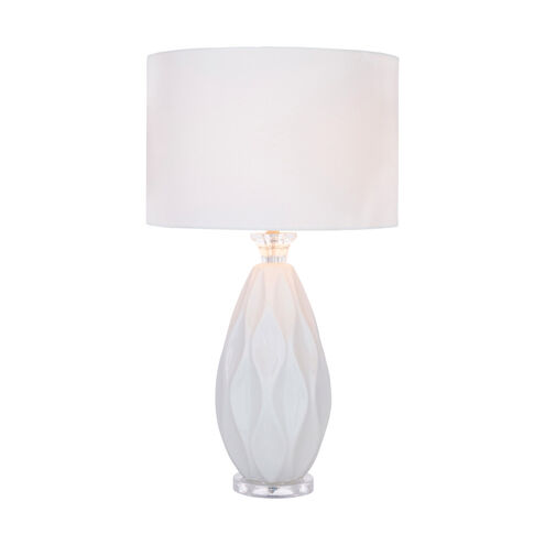 Lakewood 27.5 inch 100 watt White Table Lamp Portable Light