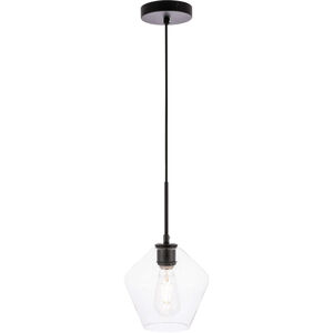 Rochester 1 Light 8 inch Black Pendant Ceiling Light