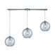 Poughkeepsie 3 Light 36 inch Polished Chrome Multi Pendant Ceiling Light, Configurable