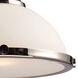 Pittsburgh 1 Light 13 inch Polished Nickel Pendant Ceiling Light