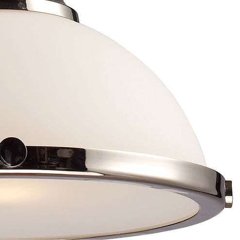 Pittsburgh 1 Light 13 inch Polished Nickel Pendant Ceiling Light