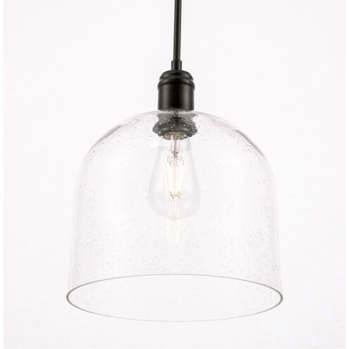 Codorus 1 Light 10 inch Black Pendant Ceiling Light